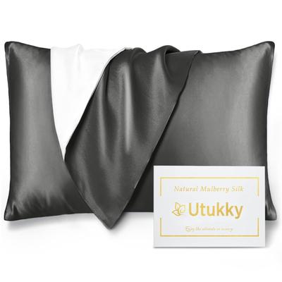 Utukky Silk Pillow Cover On Pillow Single Sided 50 X Envelope Type Pillow Silk Pillow Reduces Sleeping Antibacterial and Odor Beautiful Hair and