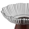 Vintage Petal Fruit Bowl Large Capacity Plastic Serving Tray for Snacks Nuts Candy Transparent Fruit Dish for Living Room Coffee