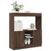 VidaXL Highboard Brown Oak 92x33x100 Cm Engineered Wood, Bookcase, Modern Bookcase, Bookshelf 855130