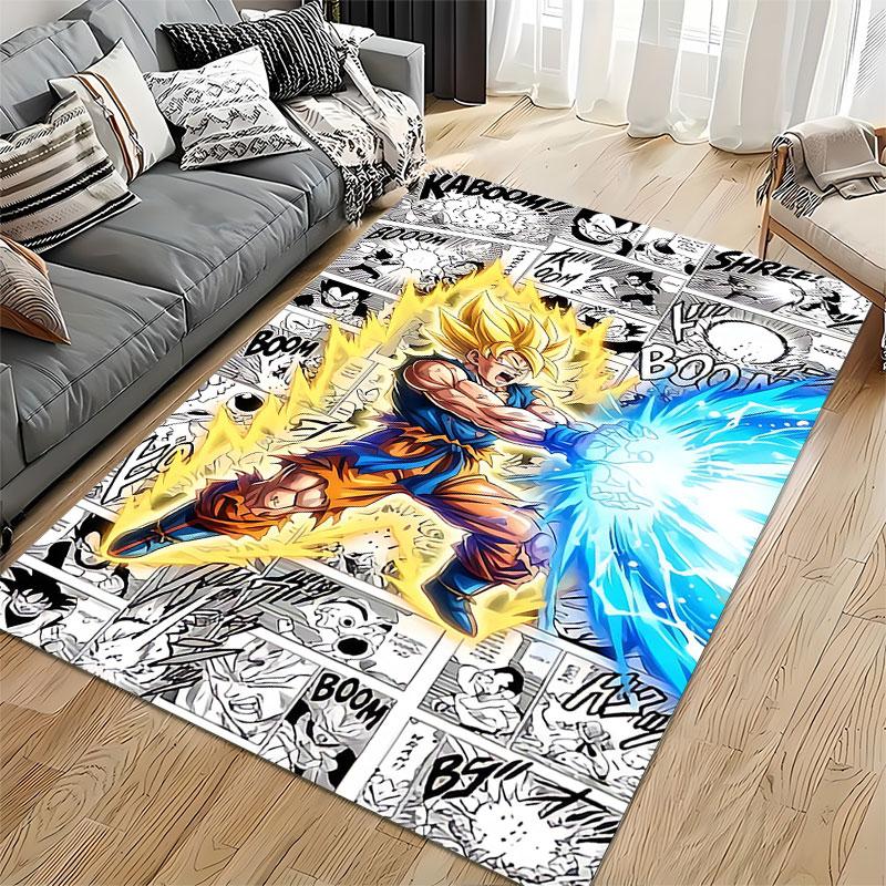 Super Saiyan Goku Energy Blast Suitable As a Non-slip Mat for the Living Room or Bedroom Sofa