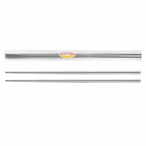 BESTOYARD Edelstahl Lange Essstäbchen für Tempura, Frittiertes, Omeletts, Ramen, Soba und zum Kochen, 36cm (1)