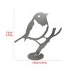 2 Stück Vogelförmige Kunst-Silhouette-Dekoration, Metall-Silhouette-Kunst, Hofdekoration