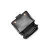 Michael Kors Heather Classic Solid Color Chain Commuting Practical Metal Buckle Envelope Bag Flap Bag Leather Crossbody Bag Large Women's Black