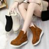 Winter new thick-soled velvet thickened snow boots for women, large size warm towel, short boots, cotton shoes for women