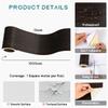 VEELIKE Wood Grain Masking Wide 10cm X Dark Window Frame Remodeling Cutting Heat Interior Embossed DIY Stain Abrasion for Sliding Window Dark Brown