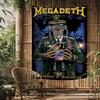 Megadeth Heavy Metal Band Album Wall Tapestry Hanging Tarot Hippie Wall Rugs Dorm INS Home Decor