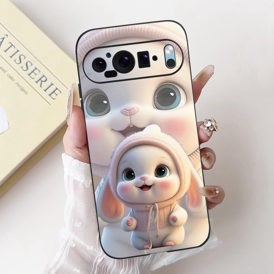 For Google Pixel 9 Pro 9A Pixel9 New Fashion Dusk Beach Painting Phone Case For Google Pixel9A 9 9Pro Black Silicone Soft Case