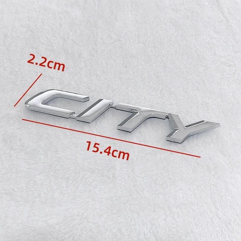 

ABS Car Rear Tail Trunk Letters Stickers Badge Sticker for Honda CITY Logo 3D Emblem Decals Auto Styling Accessories