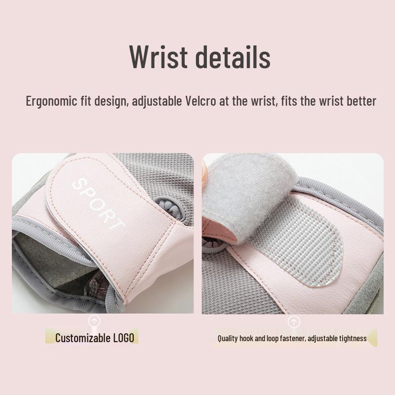 Dámské prodyšné protiskluzové cyklistické rukavice s polovičními prsty