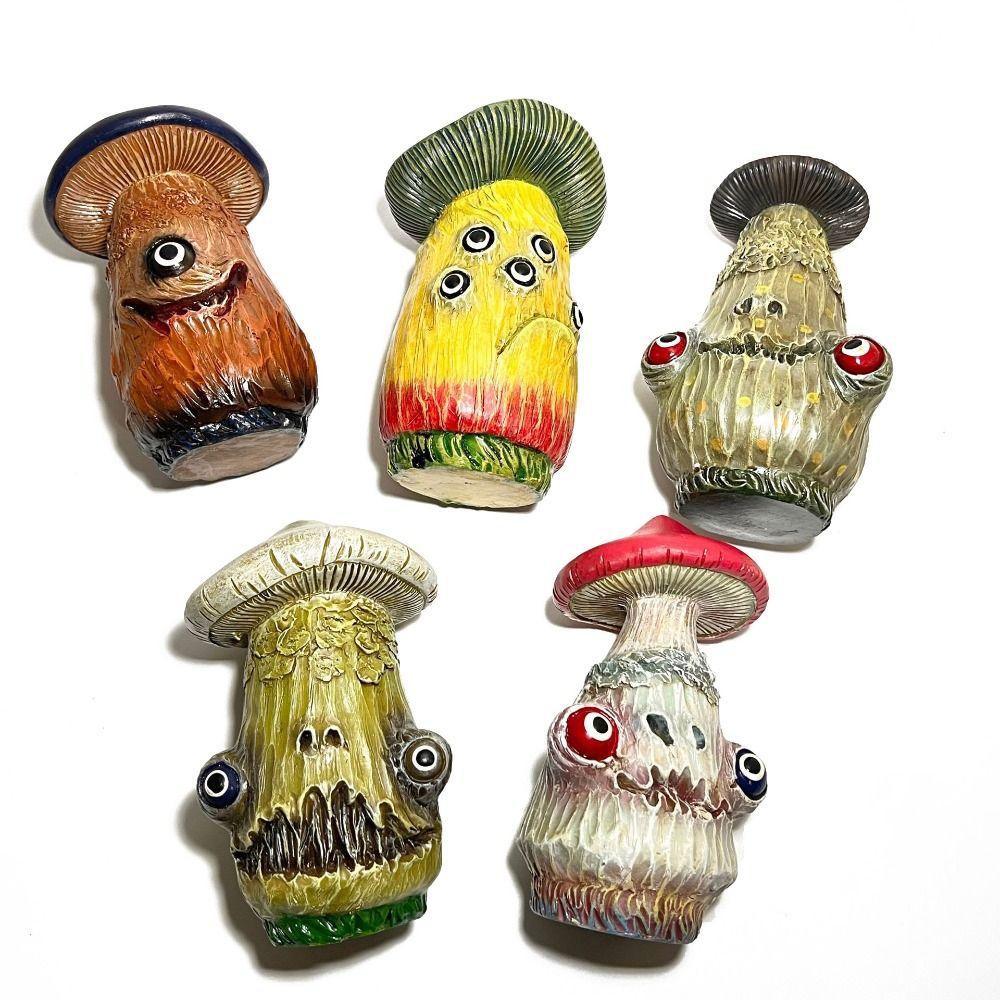 Ornaments Mushroom Statue Resin Crafts Resin Figurine Halloween Mushroom Sculpture Home Decoration