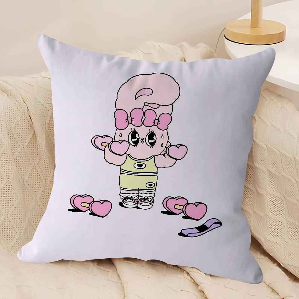 Niedlicher E-Esther B-Bunny Kissenbezug Sofakissenbezug Heimzimmerdekoration Kindergeschenk