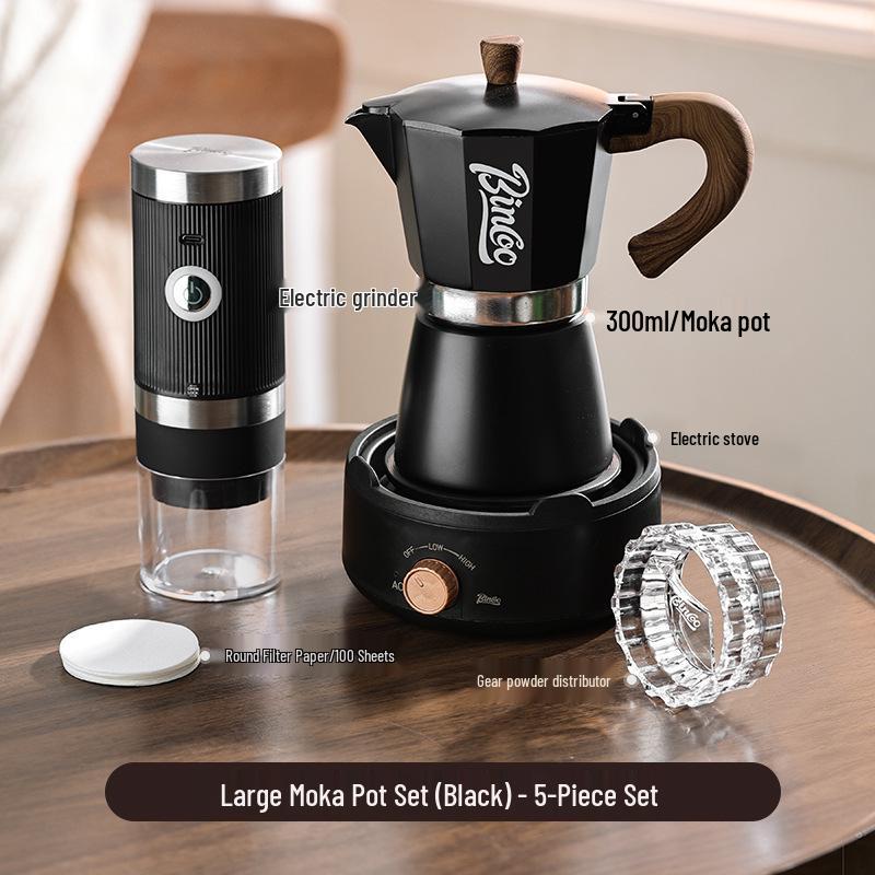 Bincoo Elektrický moka konvička Espresso kávovar - Malý italský kávovar pro domácnost