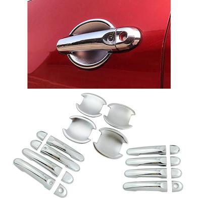 Voor Nissan Note / Versa Note 2e Generatie 2012-2018 Auto Styling Chroom Deurklink Cover Trim & Deurkom Cover Trim 2013 2014 2015