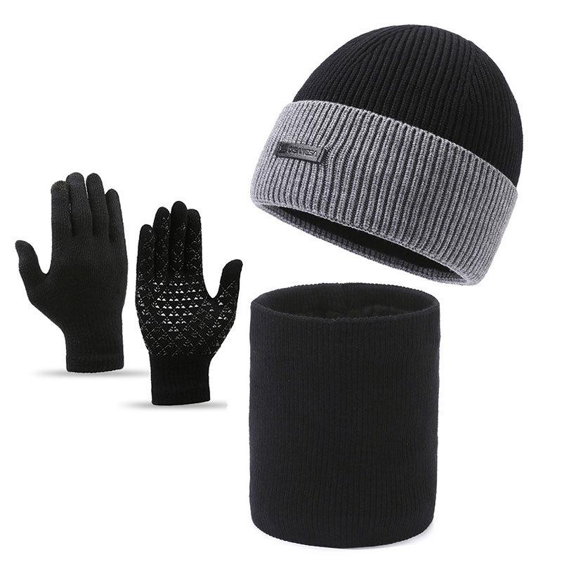 

Dizangsa Мужской осенне-зимний шарф-манишка - Маленькое лицо, защита от холода, тепло и защита ушей, вязаная шапка. One Size