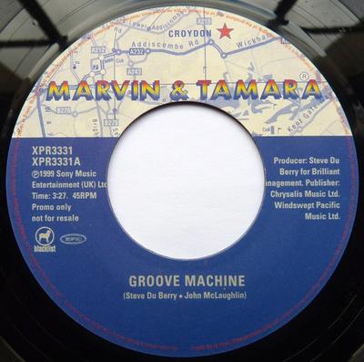7inch Record MARVIN & TAMARA - Groove Machine XPR3331PROMO Epic 1999 UK Dance & Electronica Used