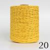 2 Roll Natural Raffia Straw Yarn Colorful Threads For Summer Hand Knit Crochet Hat HandBag Cushion Baskets Hand Craft Material