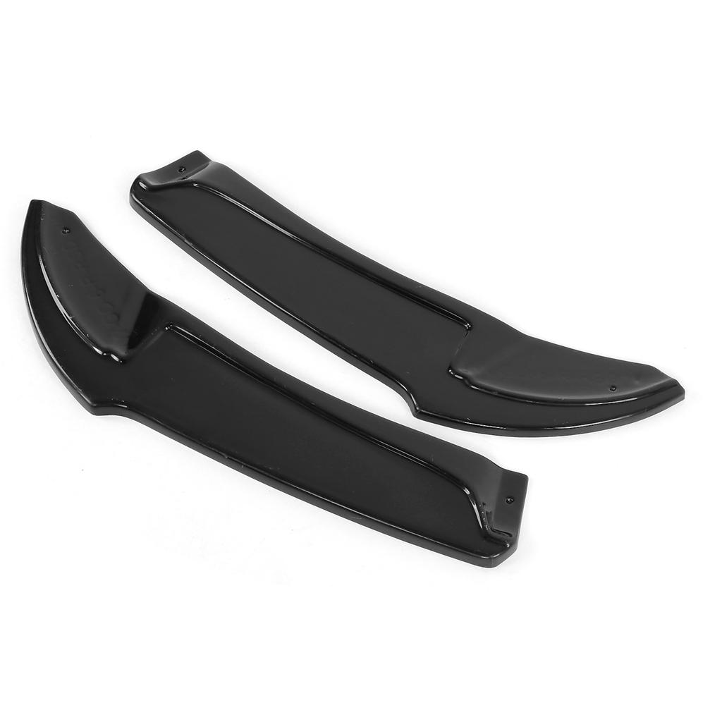Gloss Black for Maxton Style Rear Bumper Side Splitters Replacement for MK6 R R20 2009‑2013