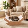 Elevated Pet Rocking Chair Wear-Resistant Cat Lounge Chair  All Season Universal