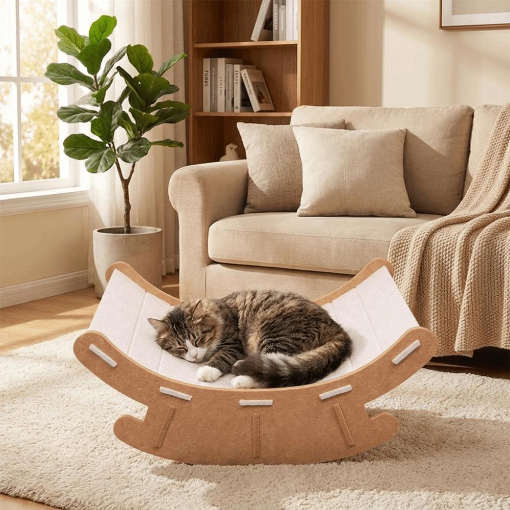 Elevated Pet Rocking Chair Wear-Resistant Cat Lounge Chair All Season Universal