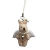 Wings Star Rabbit Phone Charm Devil Rabbit Mobile Phone Chain Plush Rabbit Keychains  Women Girl