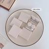 1PC Girl Kawaii Contact Lens Container Mini Square Biscuits Travel Set Spectacle Case Storage Lens Box Cute Contact Lens Case