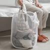 Household Dirty Laundry Storage Basket Foldable Mesh Laundry Basket Large Laundry Hamper Toy Storage Clothes Organizer Bathroom