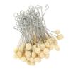 100pcs Metal Handle Wool Daubers Ball Shape Leather Dye Applicator Felt Ball Brush  Glue Application