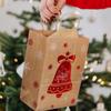 Kraftpapier Weihnachtsgeschenktüten Weihnachtsmann Schneemann Wiederverwendbare Süßigkeiten Snack Verpackungsbeutel Weihnachten Neujahr Party Deko Geschenktüte