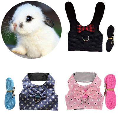 Small Animal Breathable Guinea Pig Ferrets Prevent Escape Rabbit Vest Bunny Leash Rabbit Harness Rabbit Leash