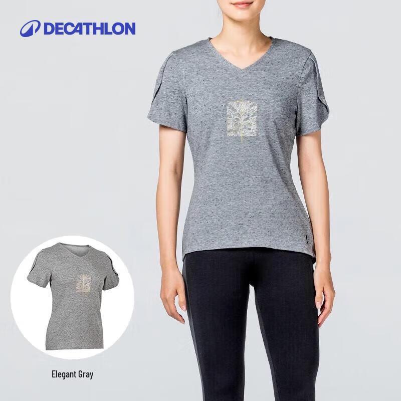 Decathlon Women s V-Neck Yoga T-Shirt XXS