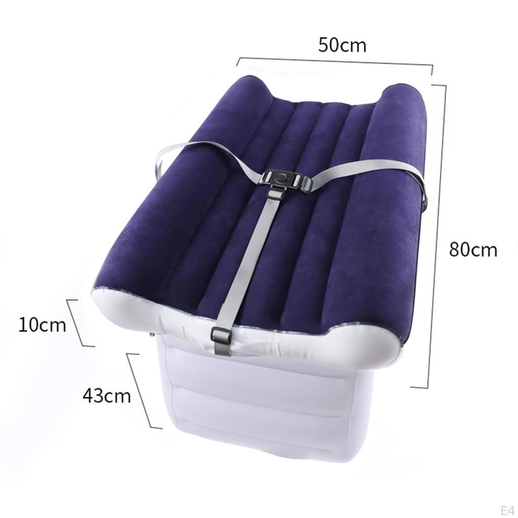 Nafukovací postel do letadla Zadní sedadlo auta s pumpou PVC Flokovaná Cestovní Béžová