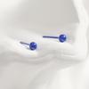 Bioceramic 4MM Bead Mini Stud Earrings For Women Jewelry Allergy Prevention Piercing Ear Hole Accessory