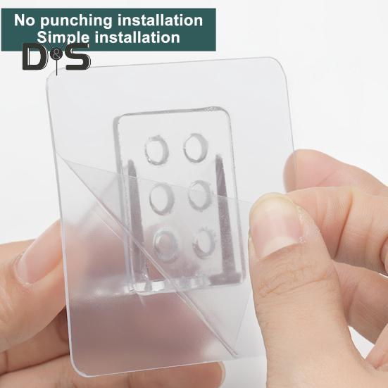 4Pcs Self Adhesive Shelf Support Punch Free Shelf Pegs Strong Load-bearing Easy Installation Cabinet Bookshelf Shelf Support