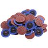 50pcs 2 Inch Roll Lock Discs Coated Quick Change Discs Sanding Grinding Discs Die Grinder
