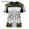 Maglietta Cosplay Costume di Darth Vader Stampa 3D Completa T-shirt da Uomo Nuova Moda Manica Corta Camicia Estiva Streetwear Unisex Magliette Top