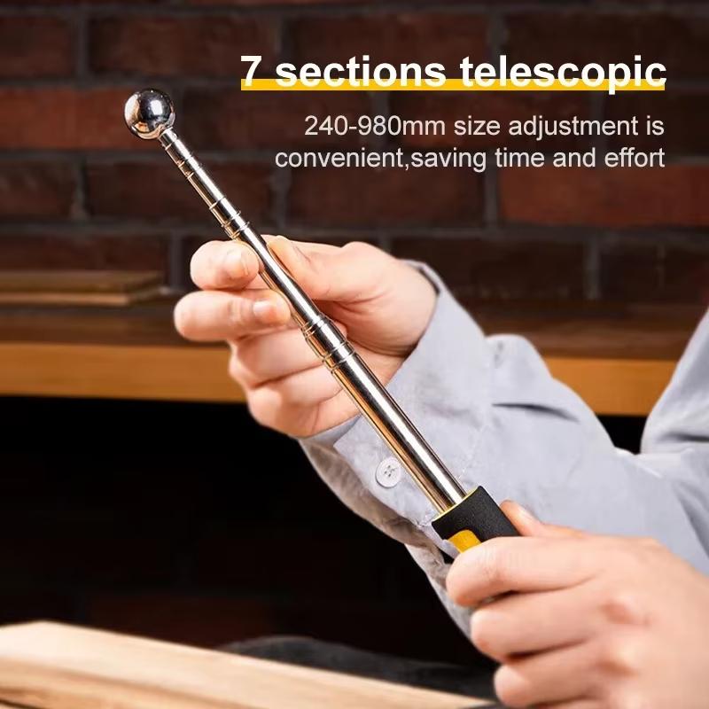 115/160CM Multifunction Telescopic Self Defense Hammers Empty Drum Hammer Room Test Rod Inspection Room Tools Metel Test