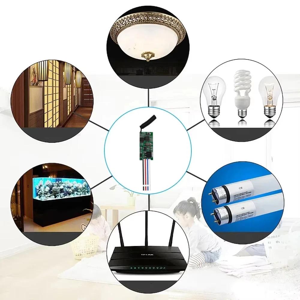 433MHz Wireless Remote Control Motor Switch DC 3.6V 12V 24V Mini Motor Controller 433 MHz Transmitter LED Remote Control