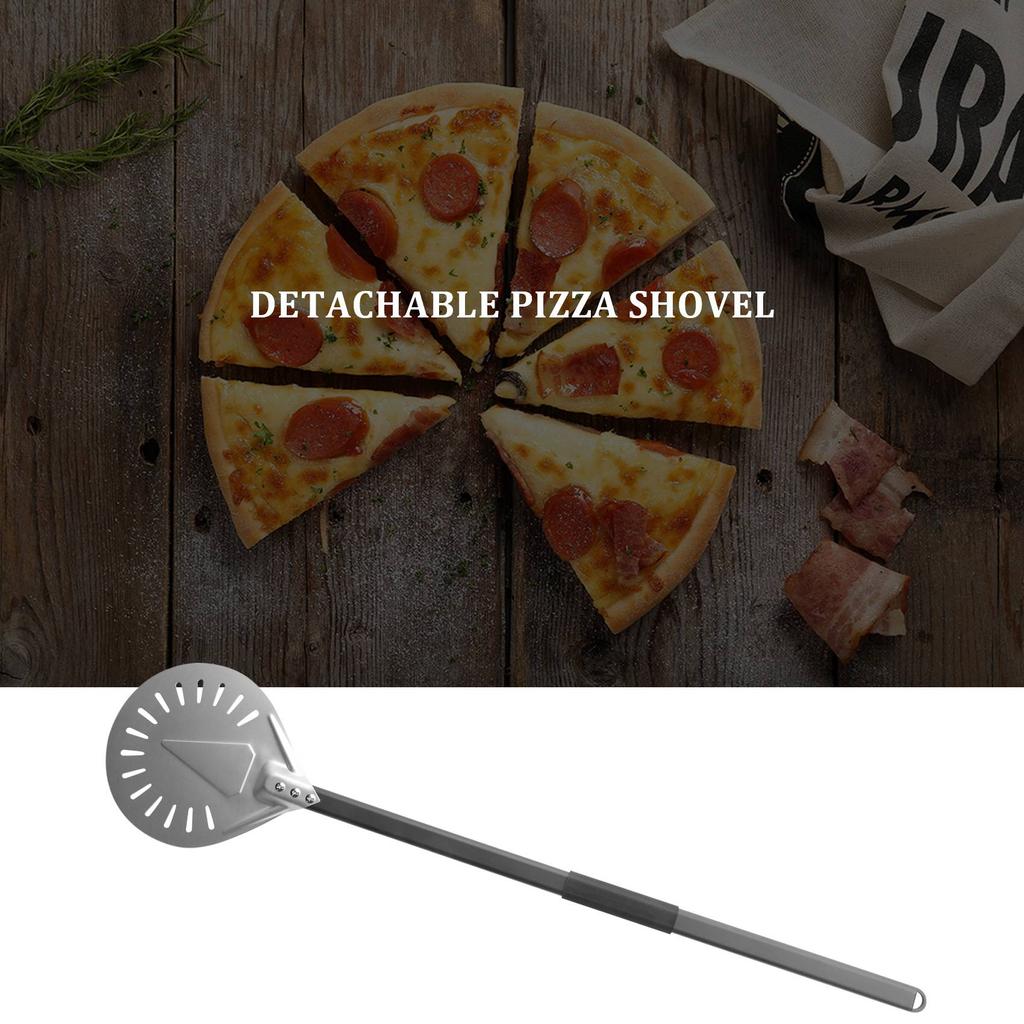 Good-Long Handle Perforated Removable Pizza Turning Peel Pizza Shovel Aluminum Pizza Peel Paddle Peel