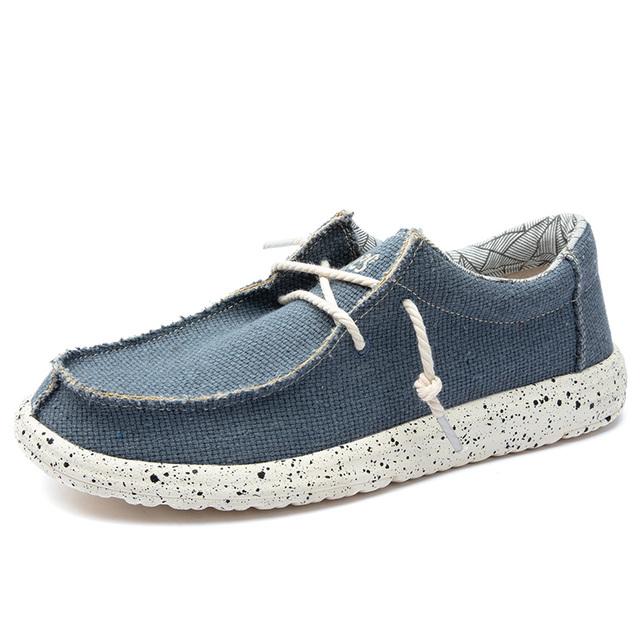 Neue Sommer Herren Canvas Schuhe Leichte Atmungsaktive Weiche Slip-On Freizeitschuhe Mode Strand Urlaub Halbschuhe Große Größe 48