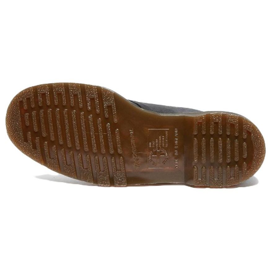 Dr. Martens Leather Thick Sole Lace-Up Low-Top Casual Shoes Unisex Casual Shoes Black 27365001