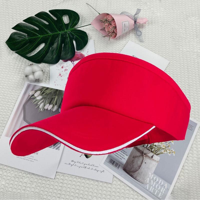 Summer Travel Sunscreen Empty Top Hat Baseball Cap Embroidery