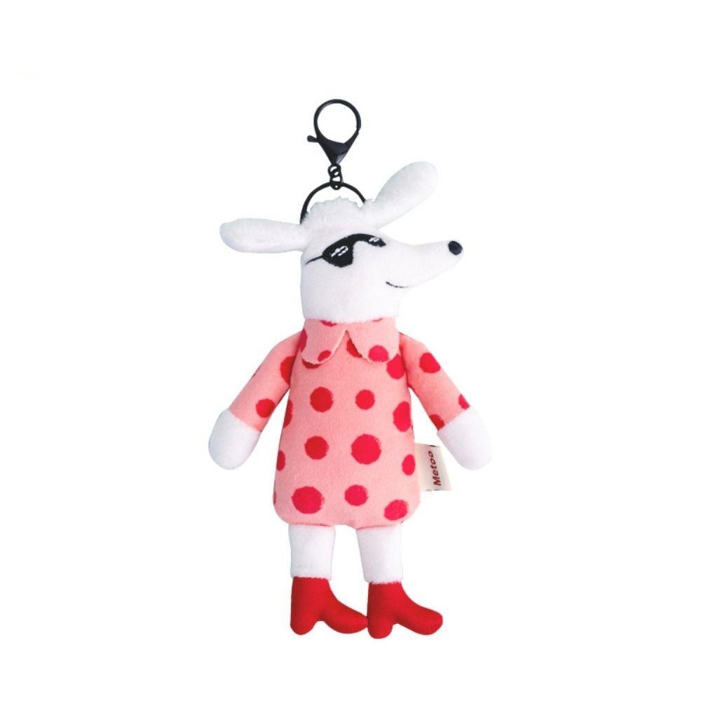 Funny Bag Pendant Accessories 17CM Key Rings Cute Plush Doll Key Chains  Bag Ornaments