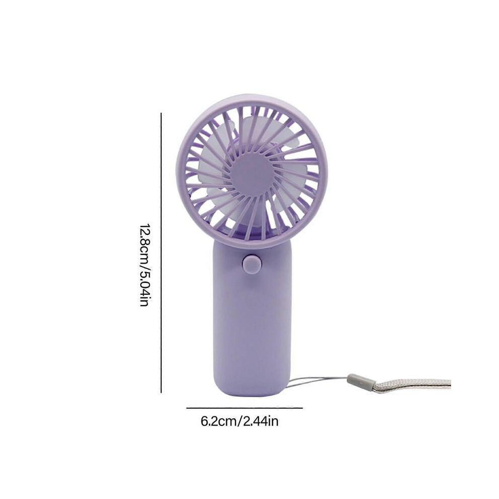 Mini Handheld Fan 3A Portable Quiet Cooling Indoor Outdoor With Lanyard
