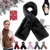 With Hidden Zipper Pocket Plush Scarves Soft Cross Neck Scarf  Autumn/Winter