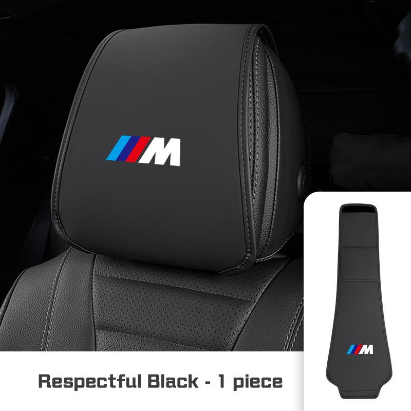 Leather Car Seat Headrest Protective Cover Accessories For BMW 1 2 3 4 5 6 7 Series G20 G30 F48 E90 E36 F30 F10 X1 X3 X4 X5 X6X7 II9