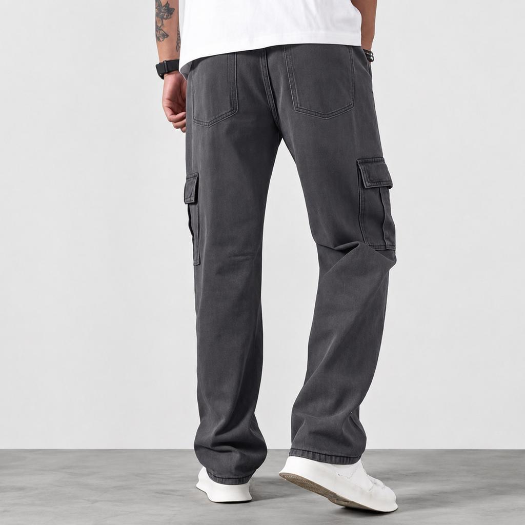 Men's Color Casual Jeans with Pockets for Everyday Wear
