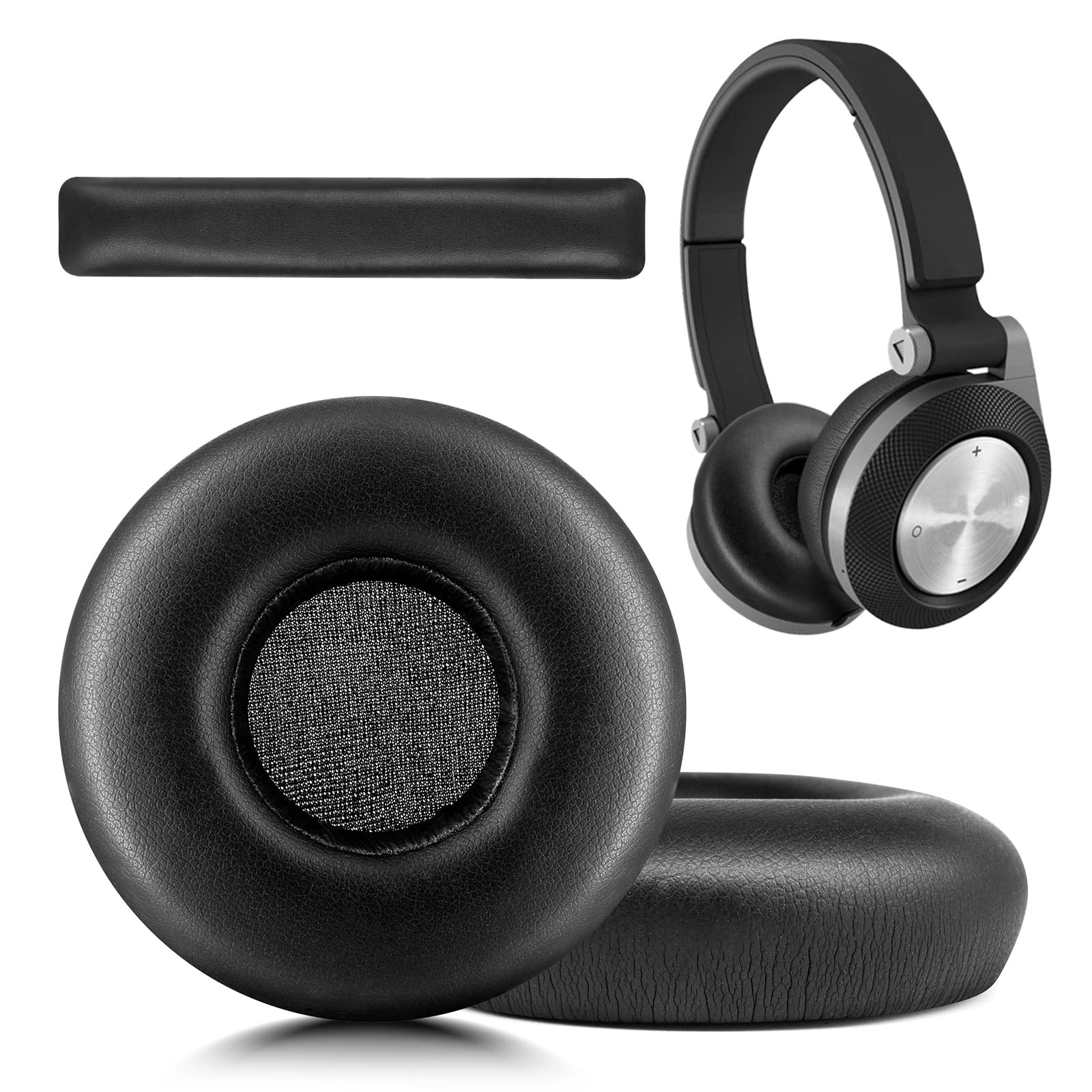 

XBERSTAR Replacement Headband Ear Pads Foam Cushion Pillow Cover for JBL E40 E40BT Headphones (Black)