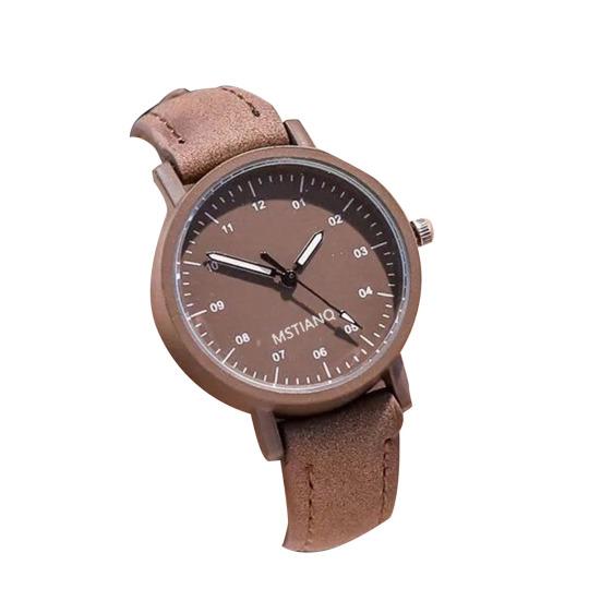 

Кварцовий годинник, круглий циферблат, кварцовий механізм, ультралегкий, високоточний, стійкий до подряпин, декоративний, простий стиль, наручний годинник для дівчаток, кварцовий годинник, подарунок для жінок кавовий