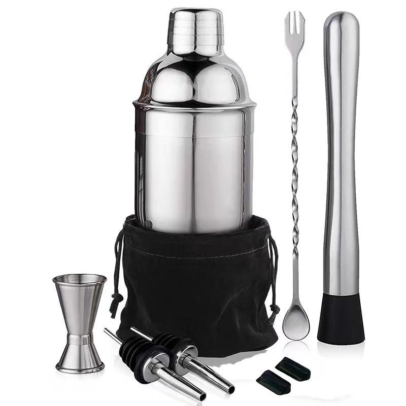 Cocktail-Shaker-Set aus Edelstahl