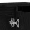 Bathroom Furniture Set with Storage 3 pcs Black Wood based Material